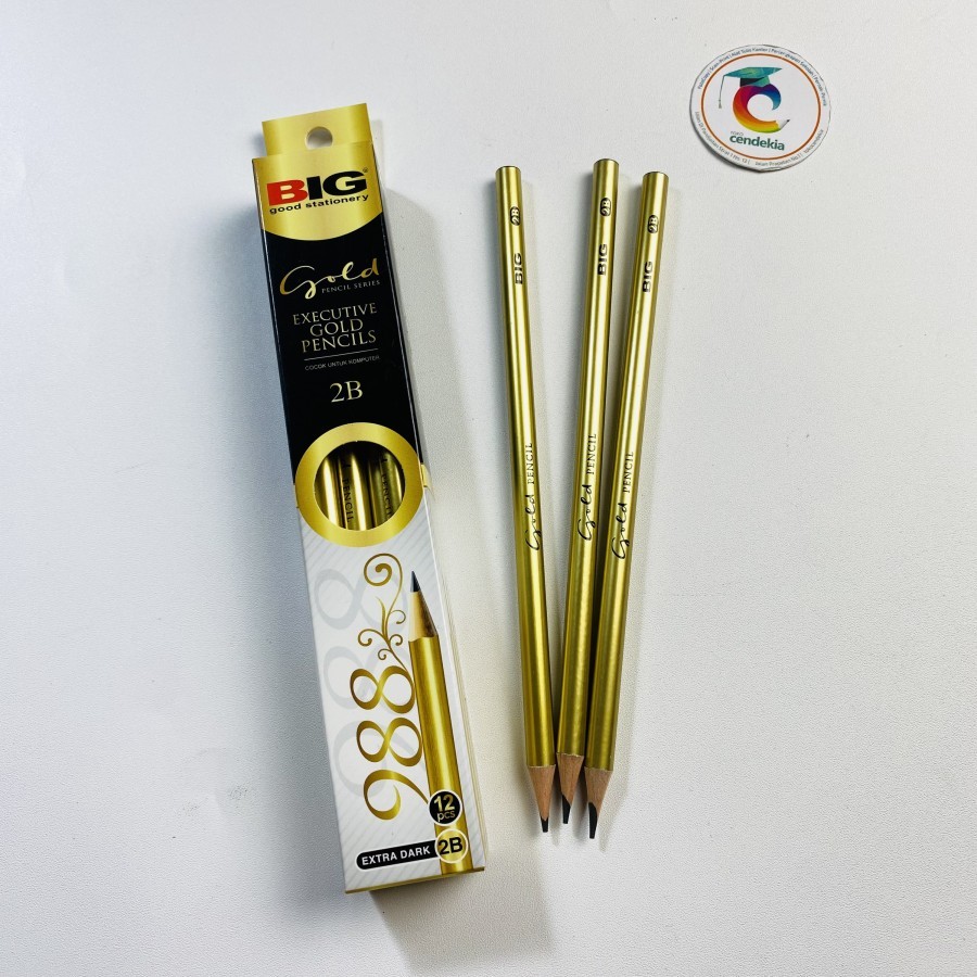 

Pensil BIG 2B 988 Executive Gold - 12 pcs