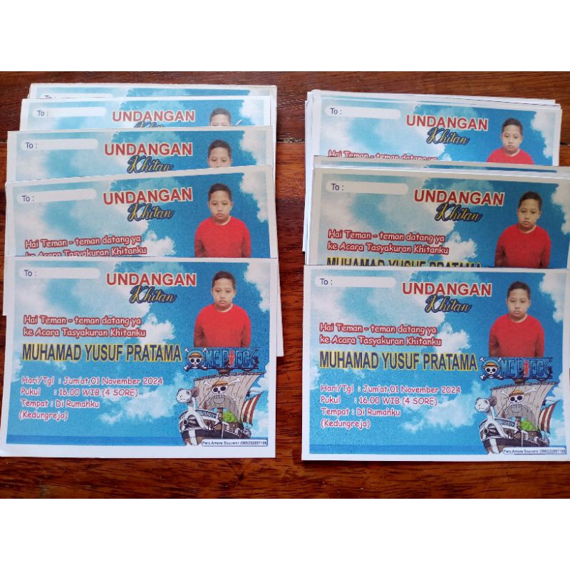 Undangan Ultah Anak custom