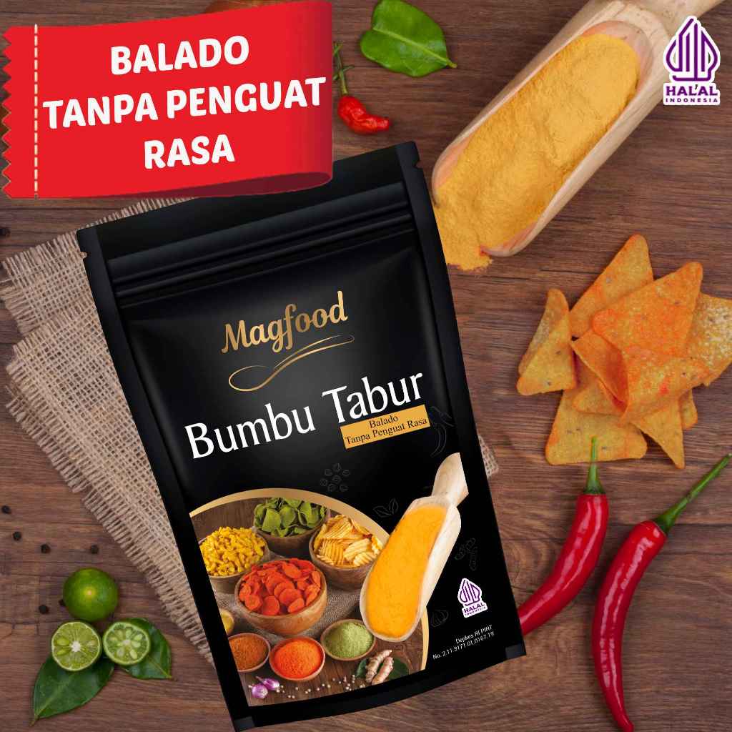 

Magfood Bumbu Tabur Rasa Balado Tanpa Penguat Rasa
