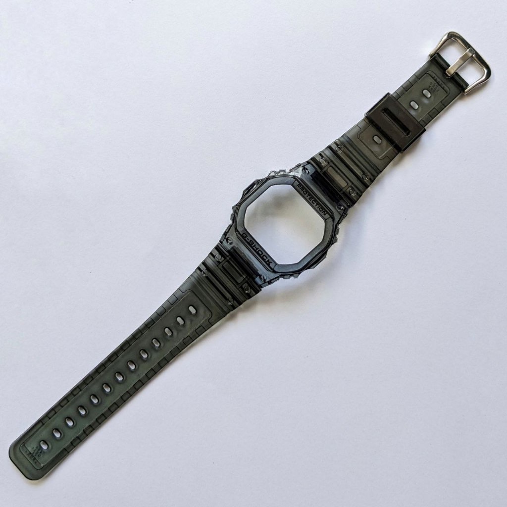 BEZEL STRAP BAND CASIO GSHOCK G SHOCK DW 5600 GW B5600 DW 5030 DW 5035D JELLY CLEAR BLACK