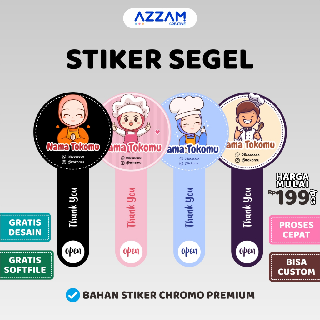 STIKER SEGEL / STIKER SEGEL TOPLES / STIKER SEGEL BOTOL / STIKER SEAL / STICKER / STIKER / STIKER LA