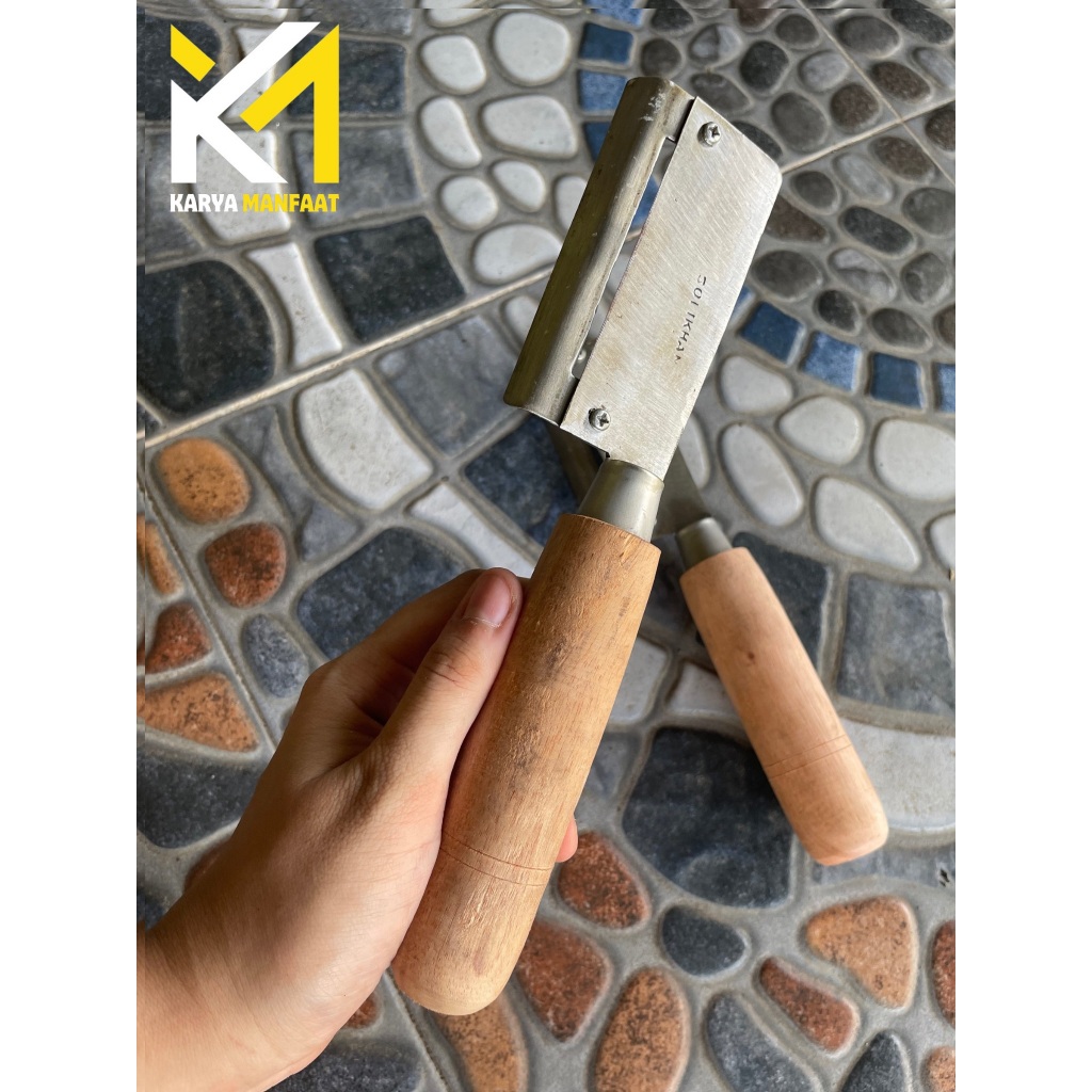 Pisau Pengupas Kulit Ketela/ Kulit Ari Kelapa/ pengupas kulit buah/ Mata pisau bisa diasah Ulang