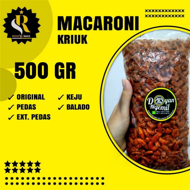 

Makaroni kriuk, Makaroni cikruh 500 gram | Makaroni renyah | COD