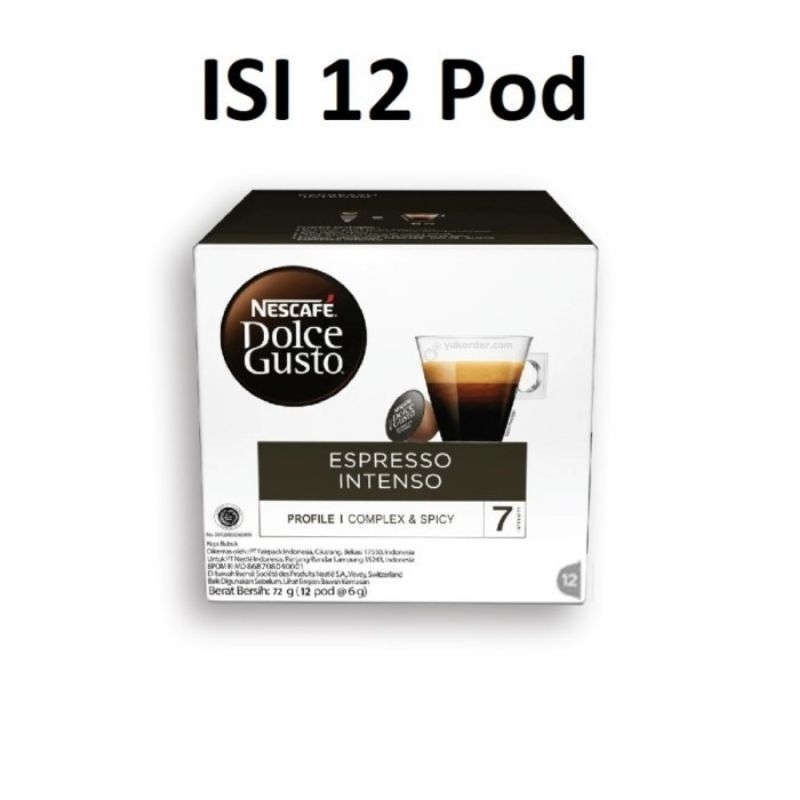 

[PROMO SPECIAL OPENING] Nescafe Dolce Gusto Espresso Intenso 12 Pod Original Termurah