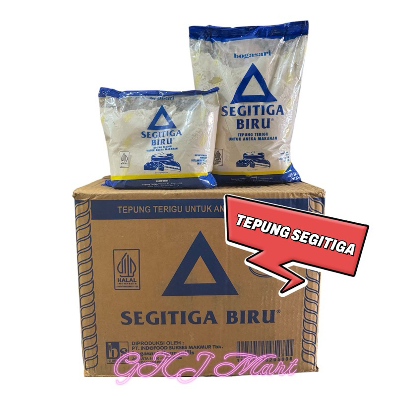 

( ECER ) Bogasari Segitiga Biru Tepung Terigu 500gr & 1kg