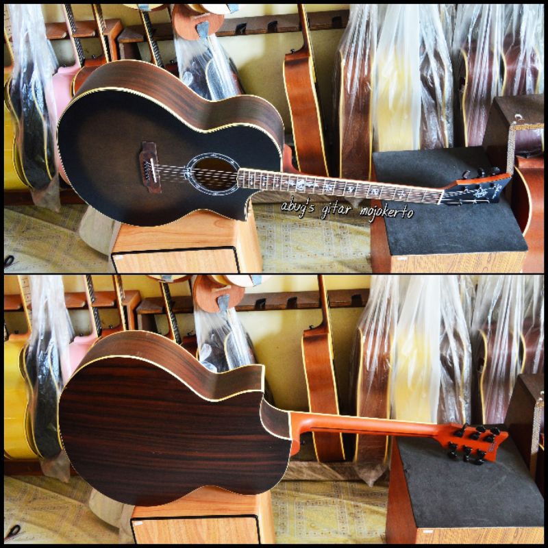 Gitar Akustik Custom Bijian Spesial Model Schecter Istimiwir