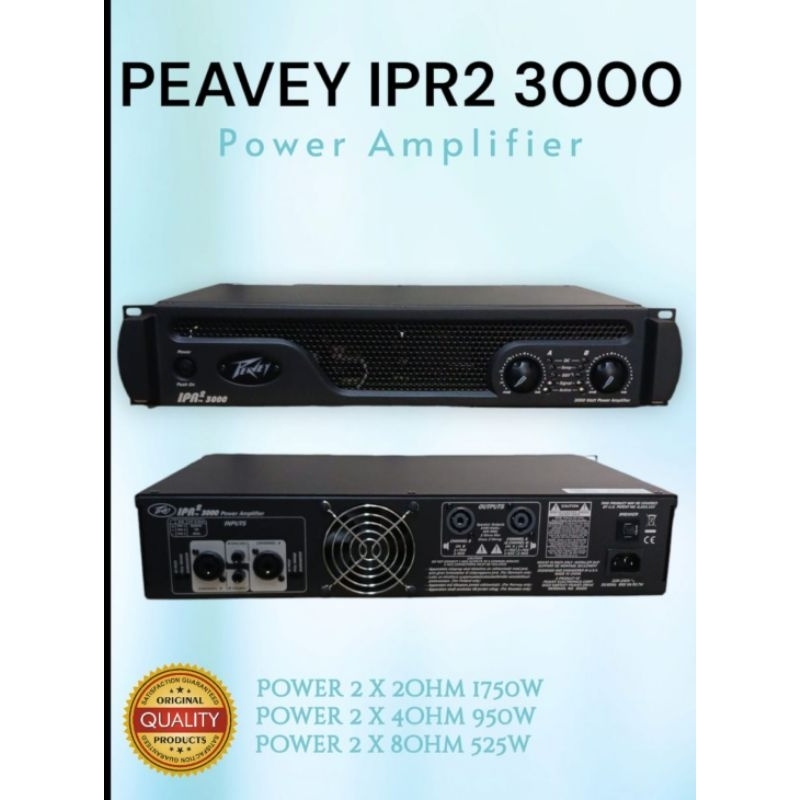 power Amplifier PEAVEY IPR2 3000 ORIGINAL GARANSI RESMI