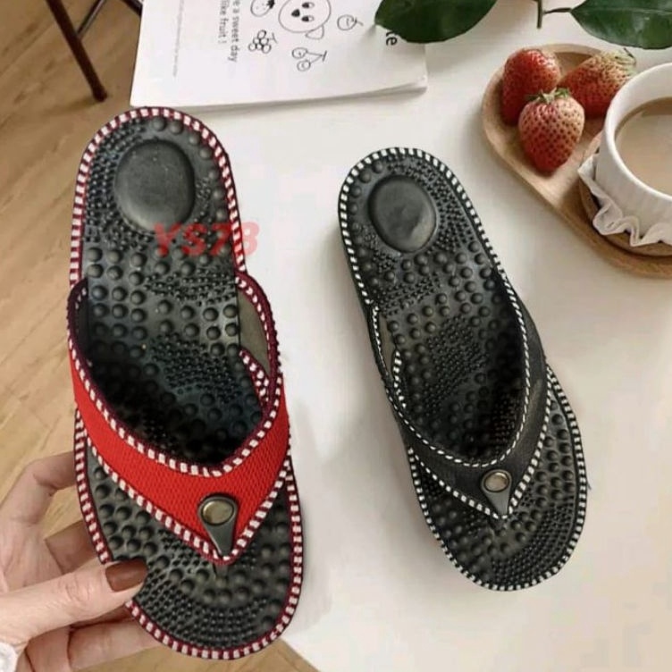 Sandal Refleksi Sandal Rematik Dewasa Sandal Rematik Jepit Wanita