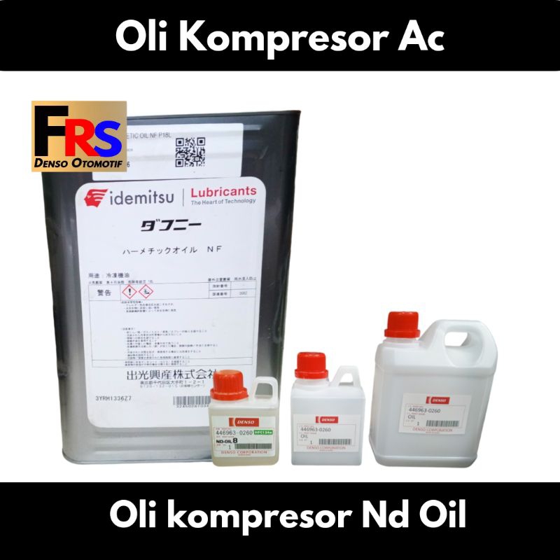 OLI KOMPRESOR ac mobil R134a OIL ND8 DENSO 250 ml ORIGINAL JAPAN