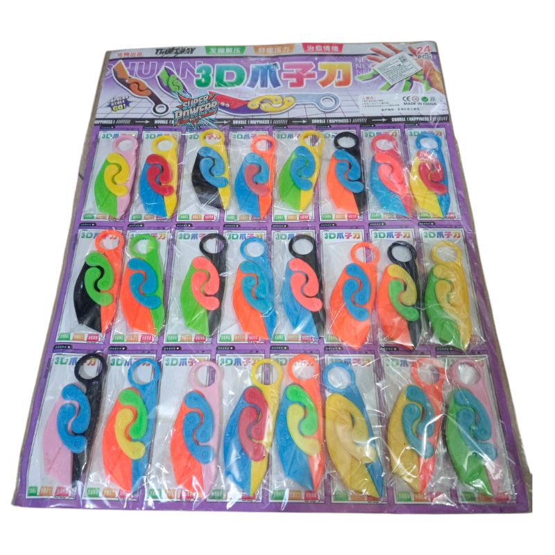 24 Pcs Paket Usaha Mainan Pisau Karambit Anak / Mainan Karambit Pisau Anak / Karambit Mainan Anak