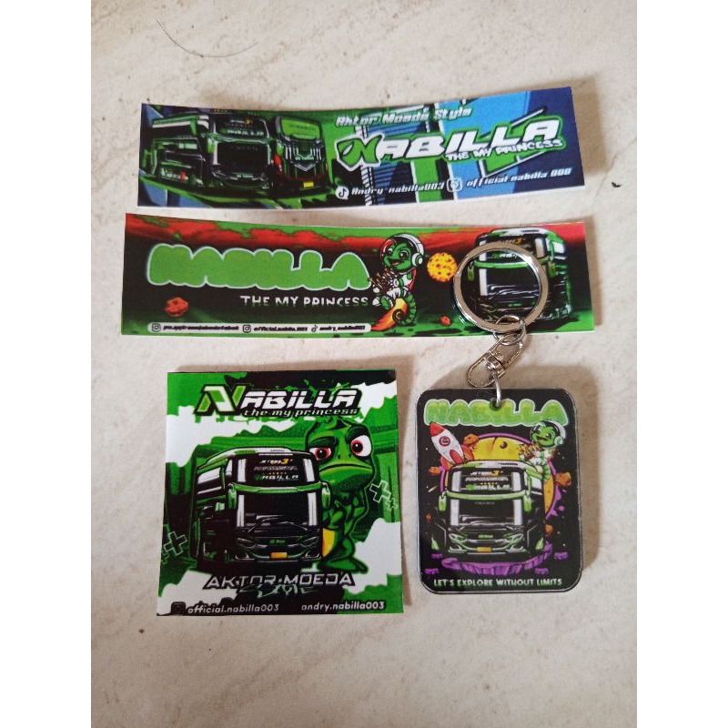 Ganci Bus QQ Trans Nabila+stiker