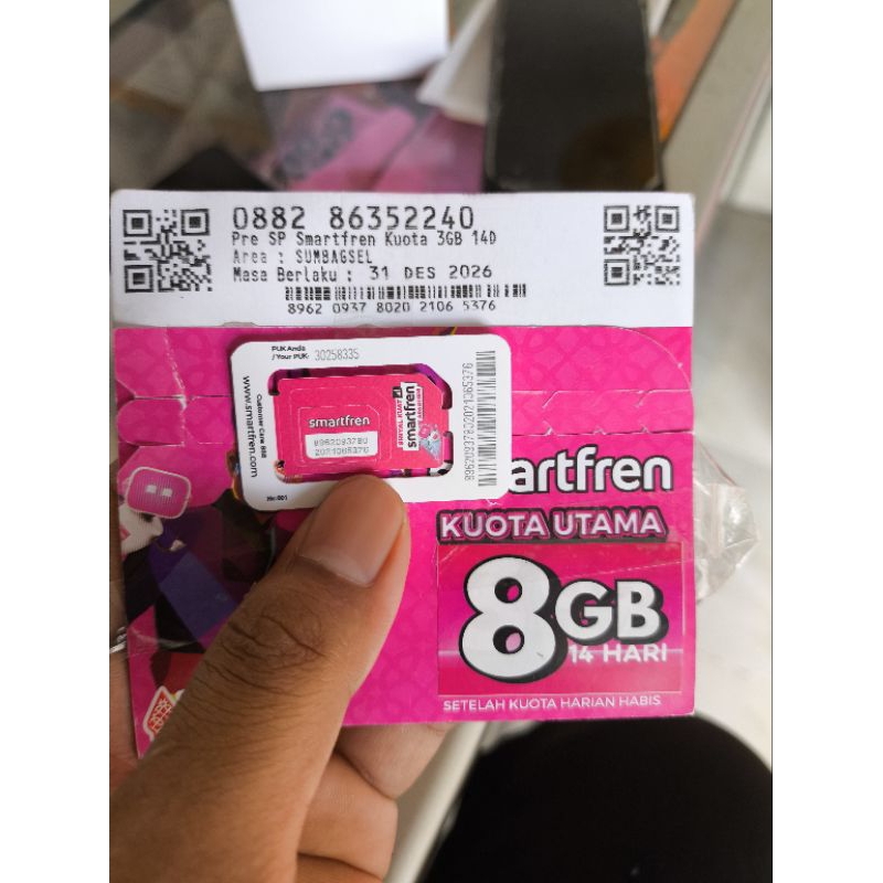 Perdana Smartfren 8gb
