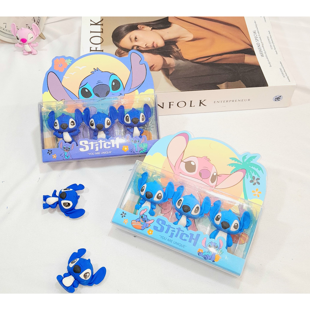 

Penghapus Stitch Box Mewah 1 Set isi 4 PCS Super Cute Lucu / Hapusan Eraser STITCH 1 Pack Lengkap isi 4 Pieces Imut Unik Ready 2 Variant Warna Stationary Fancy Kekinian Bisa Grosir dan COD