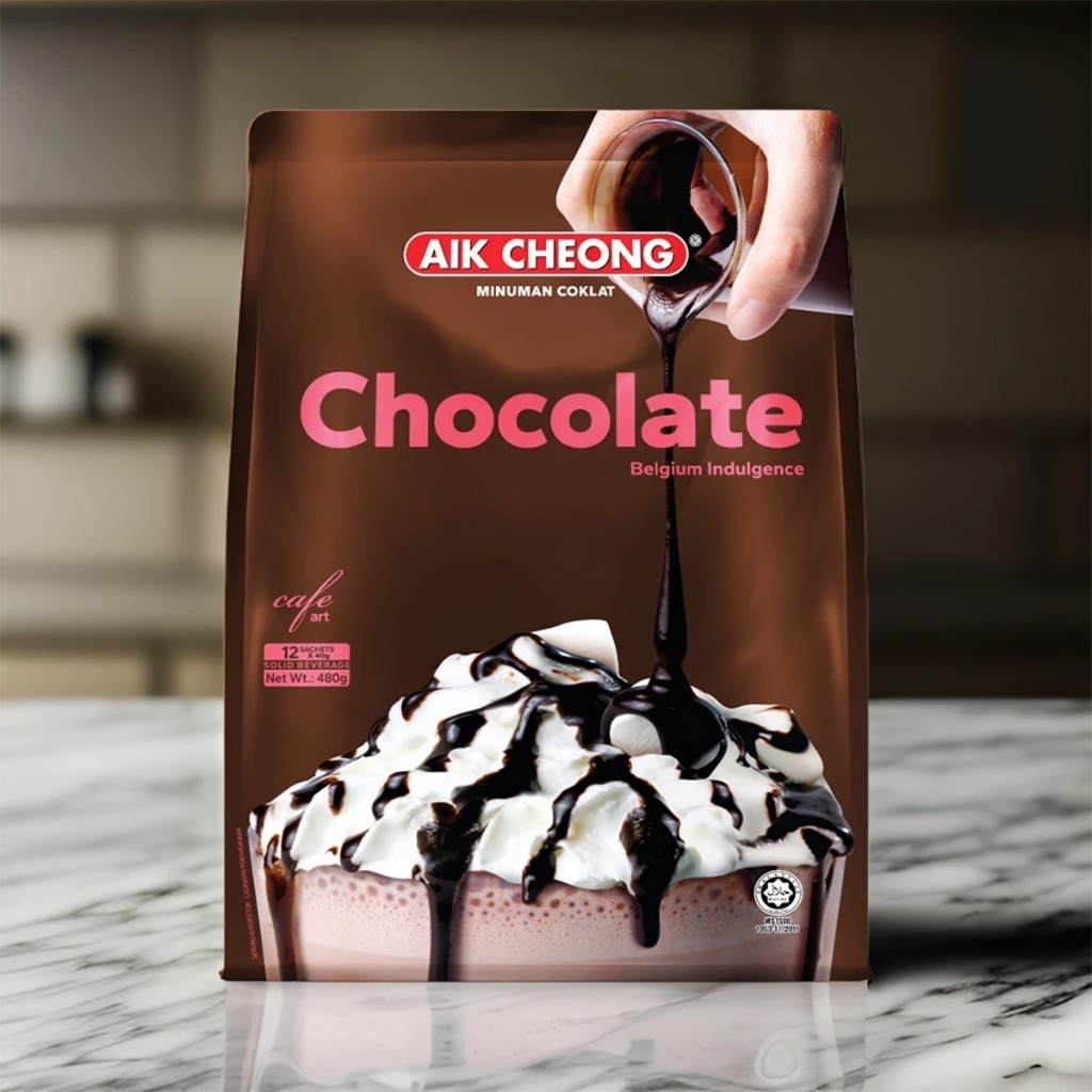 

Aik Cheong Hot Chocolate Minuman Rasa Coklat Cafe Art 40 gram