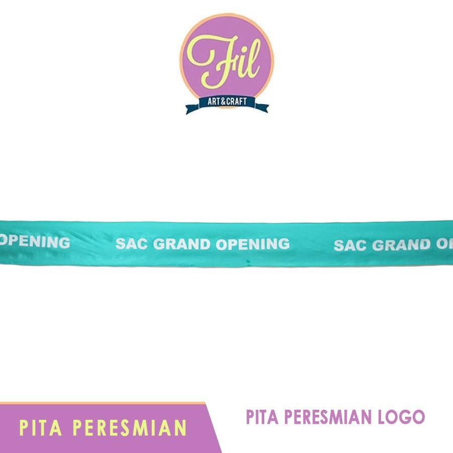 

Pita Peresmian / Pita Logo / Gunting Pita / Grand Opening / Pita Satin Tosca