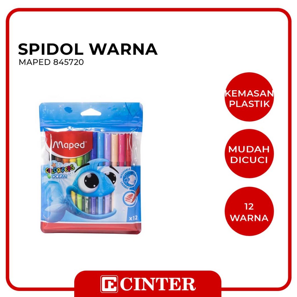 

MAPED - COLOR PEPS OCEAN 12 W PLATIK CLEAR AIR / SPIDOL WARNA MAPED 845720
