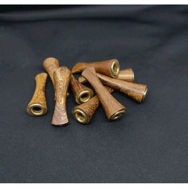 Once pipa rokok kayu kelor emas
