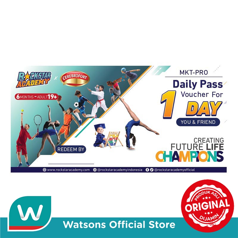 [FREE GIFT] Cerebrofort Voucher Oneday Rockstar Academy