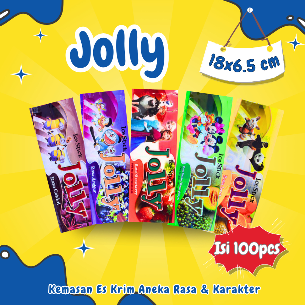 

Kemasan Es Krim Jolly Pembungkus Es Krim PLASTIK ICE CREAM (BISA COD)