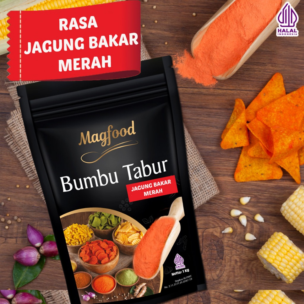 

Magfood Bumbu Tabur Jagung Bakar Merah [100g / 500g / 1kg]