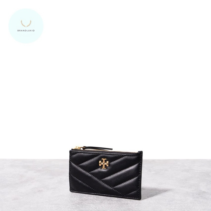 Tory Burch Kira chevron zip card case