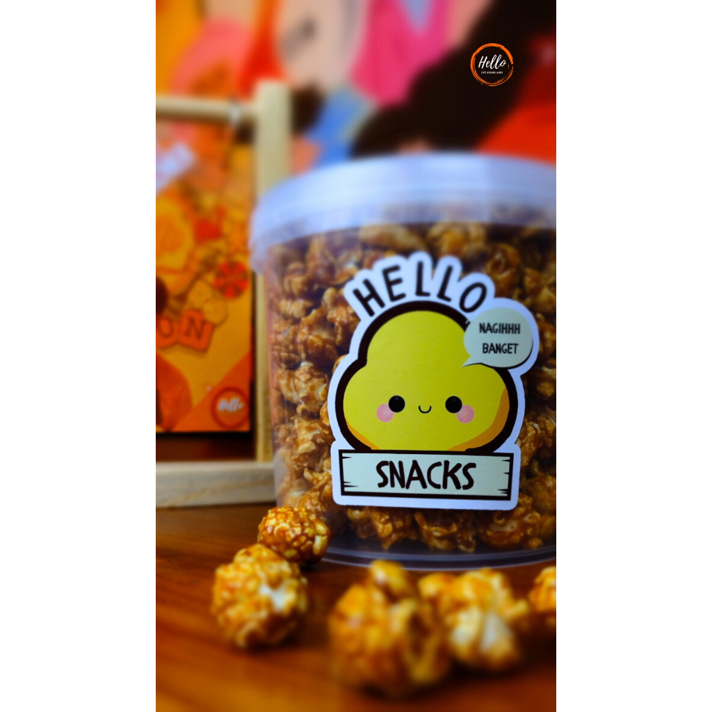 

Handmade Popcorn Hello - Cemilan Snack Instant