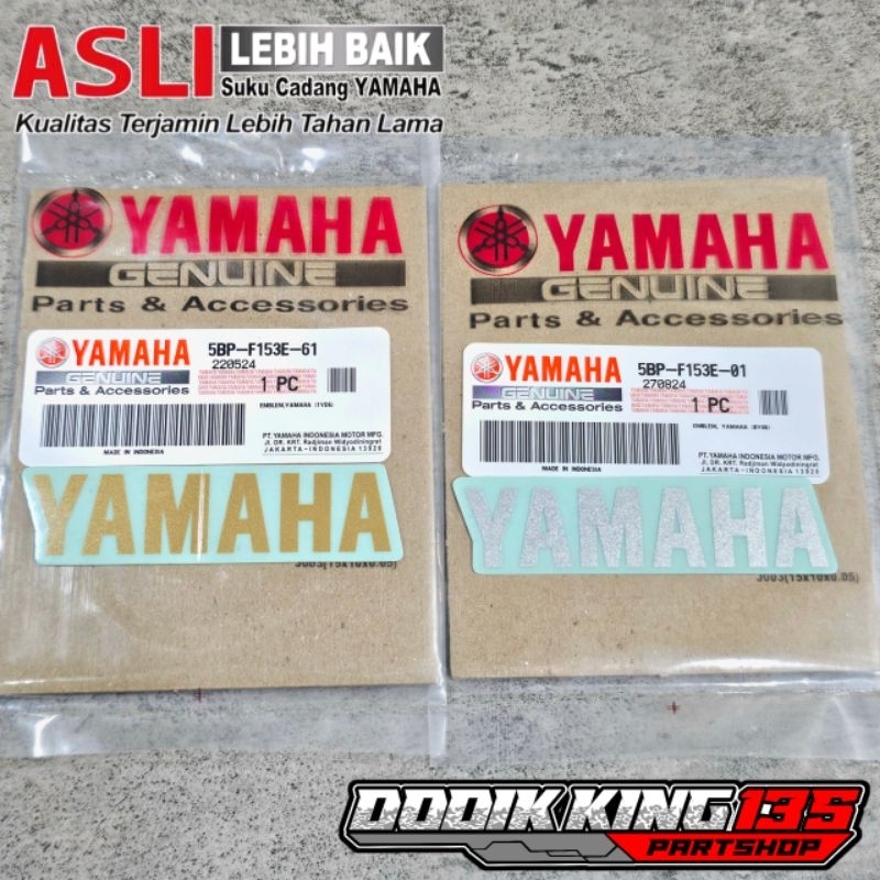 STICKER STIKER YAMAHA SILVER GOLD TUTUP TOOLBOX TOLBOX RX KING ORIGINAL YAMAHA | 5BP-F153E-01 5BP-F1