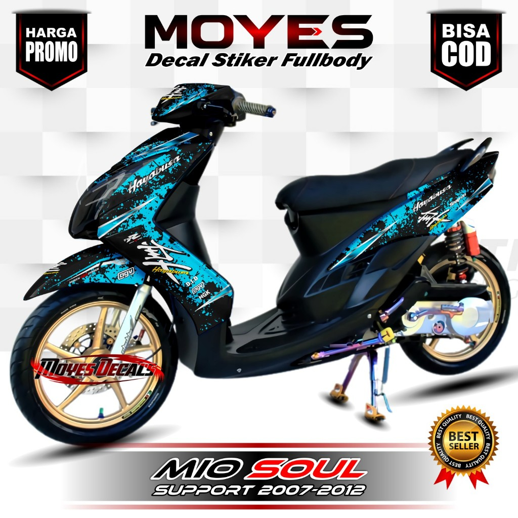 DECAL MOTOR MIO SOUL - STIKER MOTOR MIO SOUL FULL BODY PREMIUM BERKUALITAS - VARIASI MOTOR MIO SOUL 