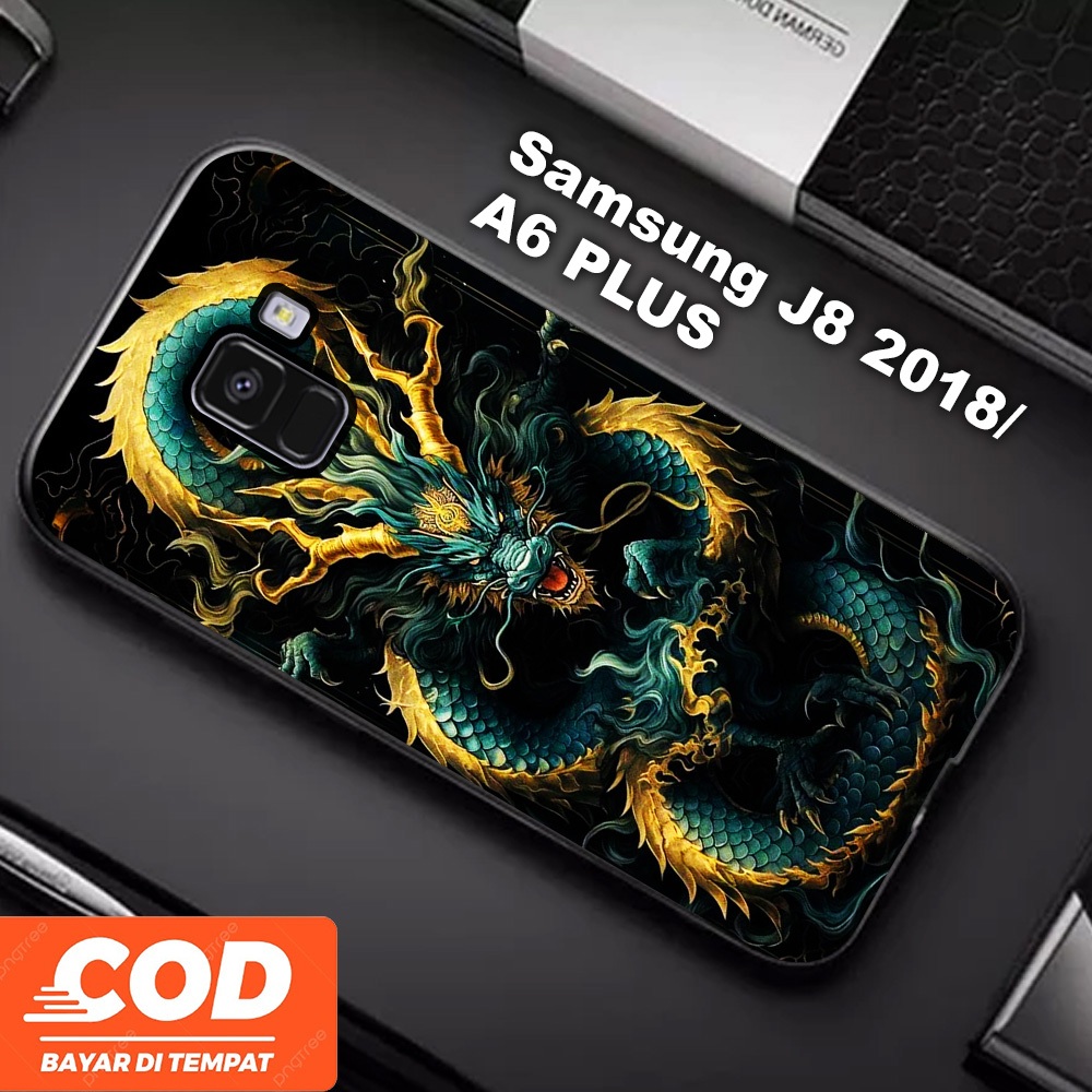 [A08] Dragon Naga Custom Aesthetic Casing Samsung A6 2018 Samsung A8 Plus J8 2018 Case Samsung A6 pl