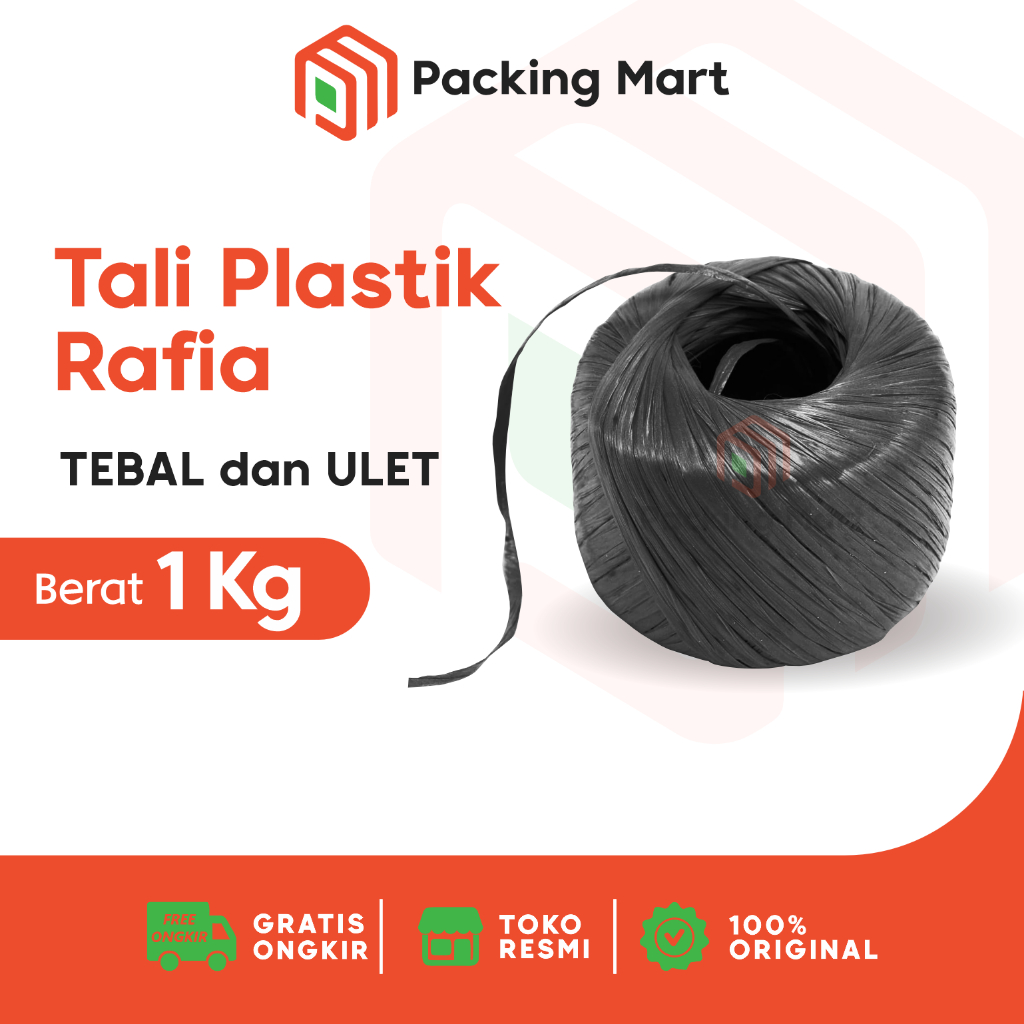 

Tali Plastik Rafia Gulungan Berat 500 Gram 1 KG