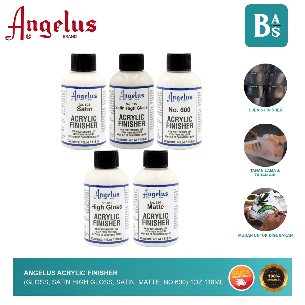 

KODE Y44Y Angelus Acrylic Finisher High Gloss Satin Matte no6 4oz 118ml