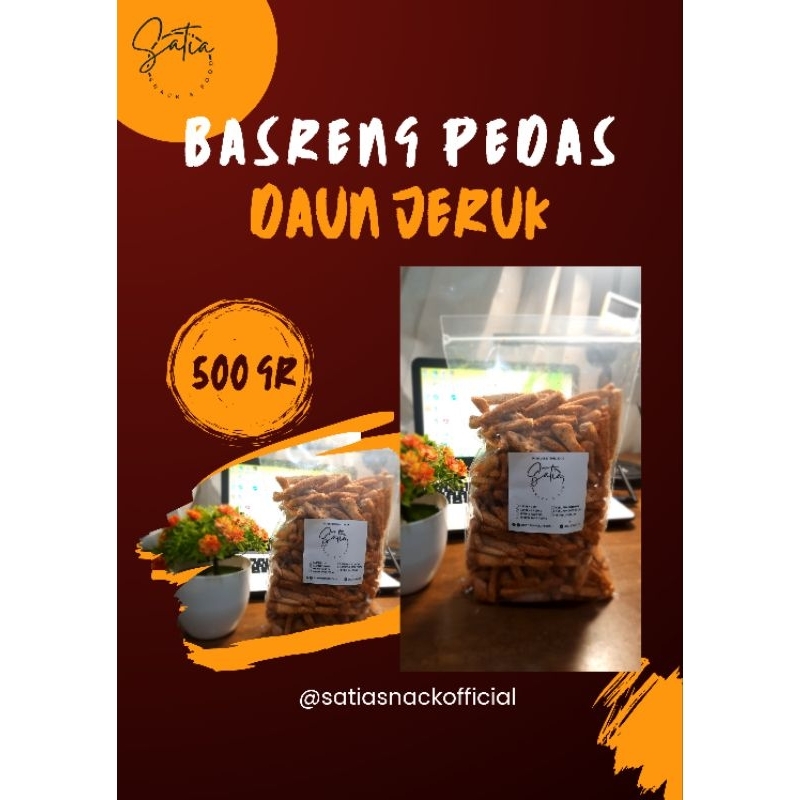 

Satia Snack : Basreng Pedas Daun Jeruk (500gr)
