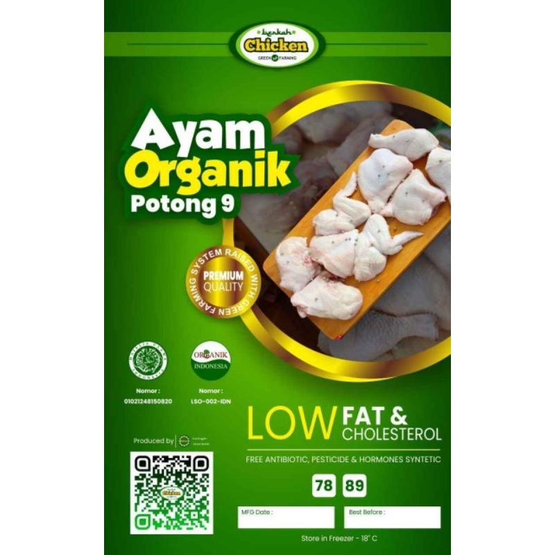 

Berkah Organik Chicken 9 Potong (700-800 gram)