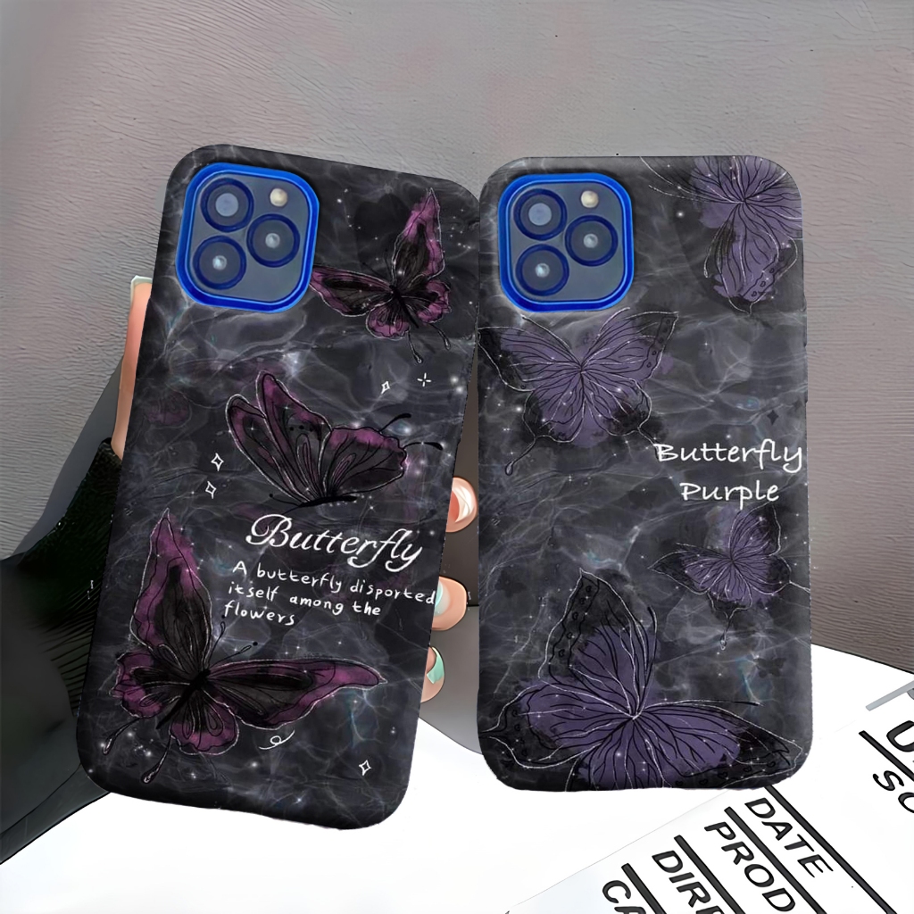 LC - 92 CASING CASE ADVAN G5 G5 PLUS GX G9 G9 PRO - CASE SILIKON MOTIF BUTTERFLY  - SOFTCASE SILIKON