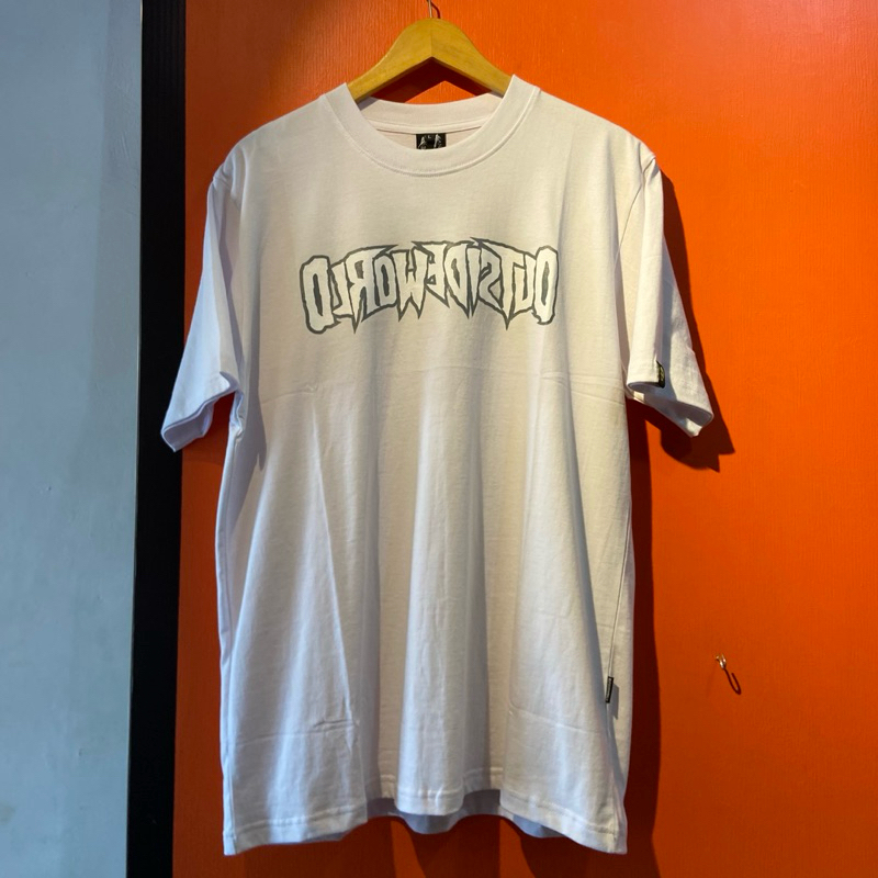 OUTSIDEWORLD MIRROR BROKEN WHITE TEE