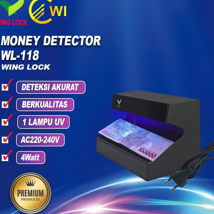 Money Detector  Alat Pendeteksi Uang  WINGLOCK WL11 4W
