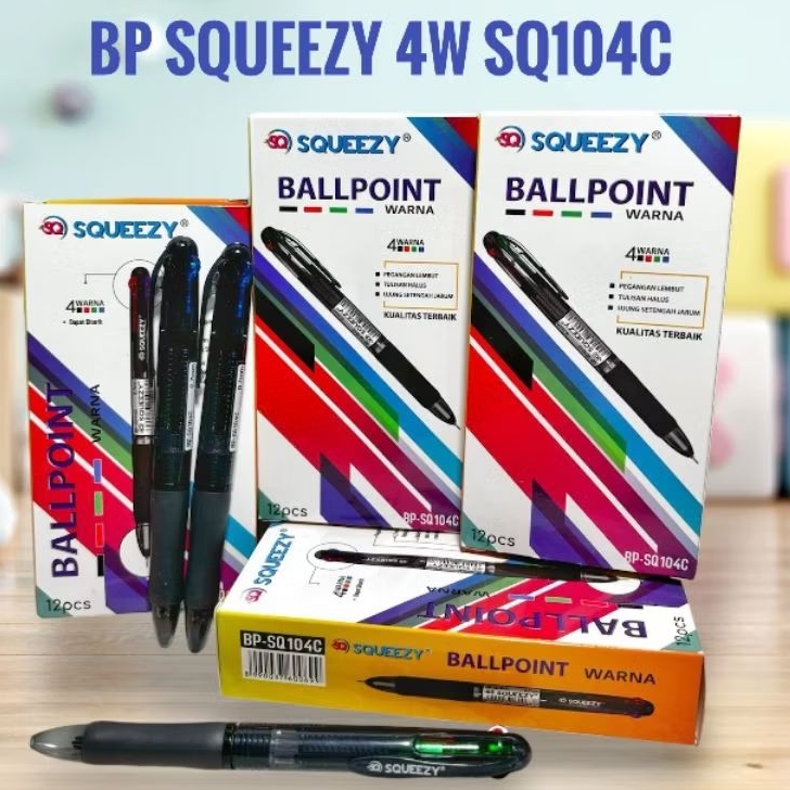 

Bolpen Squeezy 4W SQ104C/Pulpen Murah