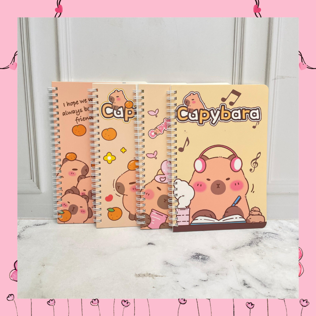 

BUKU BINDER SPIRAL A5 CAPYBARA NOTEBOOK BUKU TULIS BUKU CATATAN