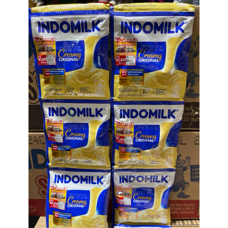 

INDOMILK CREAMY ORIGINAL 37GR SAK ( ISI 6 SACHET )