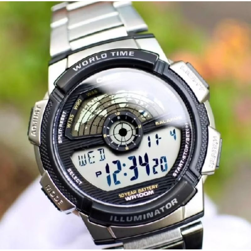 jam tangan Casio pria Digital Ae1100wd original