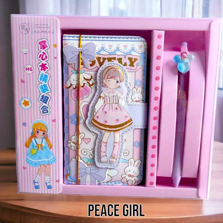 

DIARY PULPEN JAPANESE GIRL ANIME SCRAPBOOK KADO ULANG TAHUN GIFT BIRTHDAY BUKU AGENDA JURNALING JOURNALING STATIONERY PERLENGKAPAN SEKOLAH ALAT TULIS ATK ANIME vincess