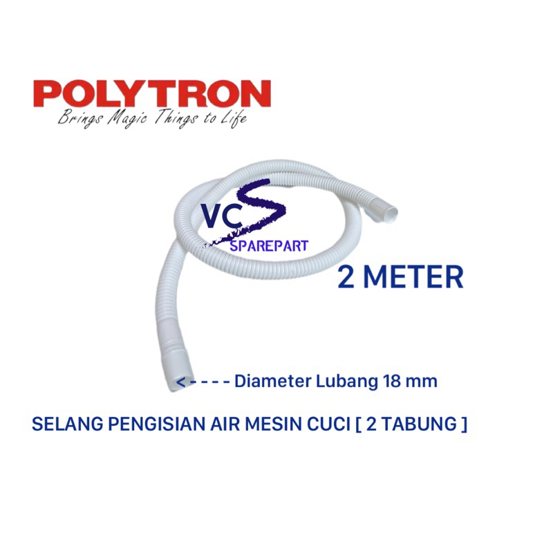 Selang isi Air Mesin Cuci 2 Tabung / Selang Inlet Mesin Cuci 2 Tabung