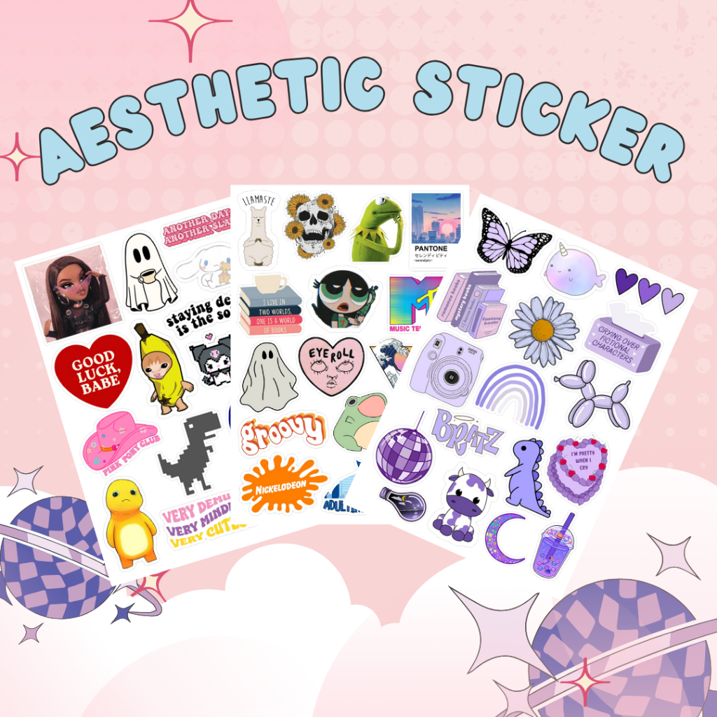 

[BELUM DIPOTONG] STIKER HP LAPTOP TUMBLR AESTHETIC A6 PART 3