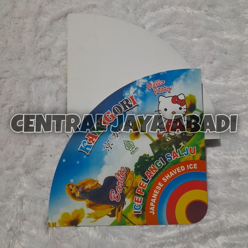 

150 LEMBAR KERTAS ES SALJU VIRAL | BUNGKUS KERTAS ES PELANGI PRODUK TERBARU | KEMASAN ES KAKIGORI BAHAN IVORY PUTIH HIGH QUALITY | CONTONG ES SERUT | ARINA SHIVA GROUP 41