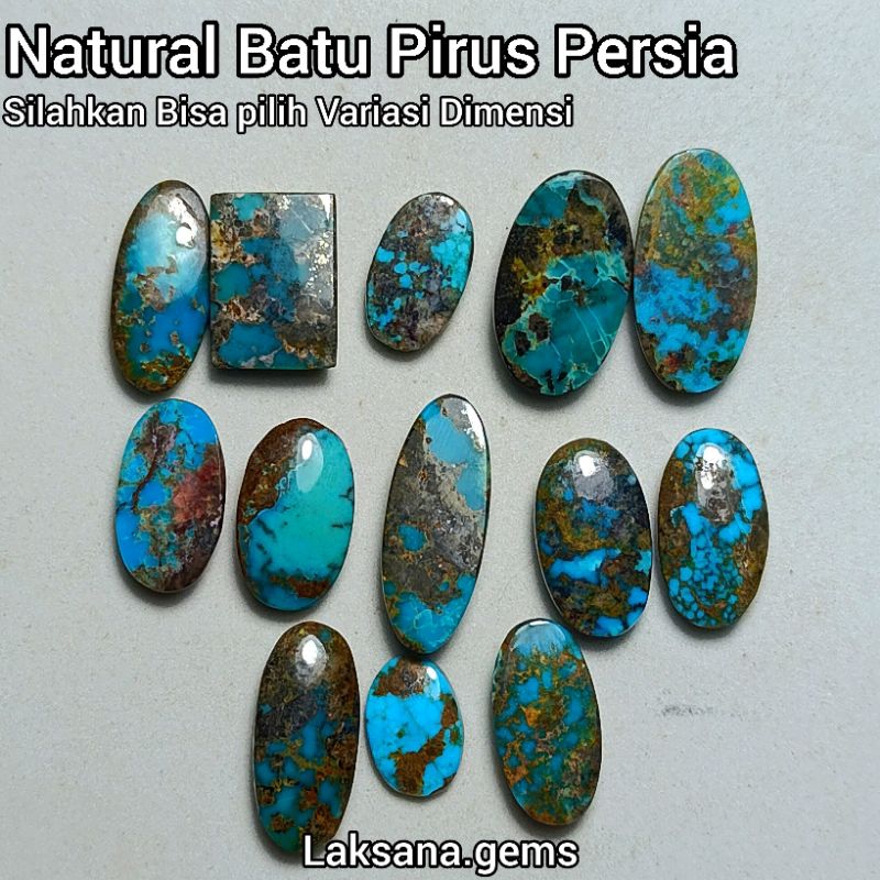 Batu Pirus Persia Biru Natural 100% / Losstune Pirus Persia Murmer HQ / Pirus Persia Biru Super Qual