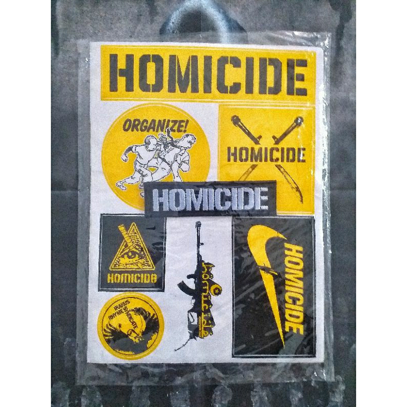 HOMICIDE STIKER PATCH