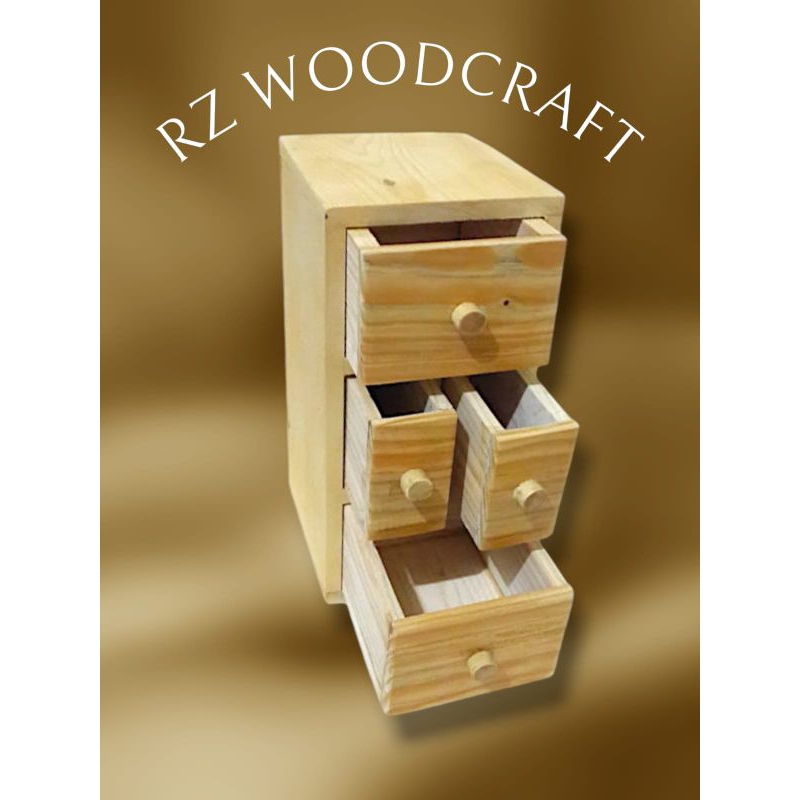 RZ Laci Mini Tempat Penyimpanan Bahan Kayu Unik