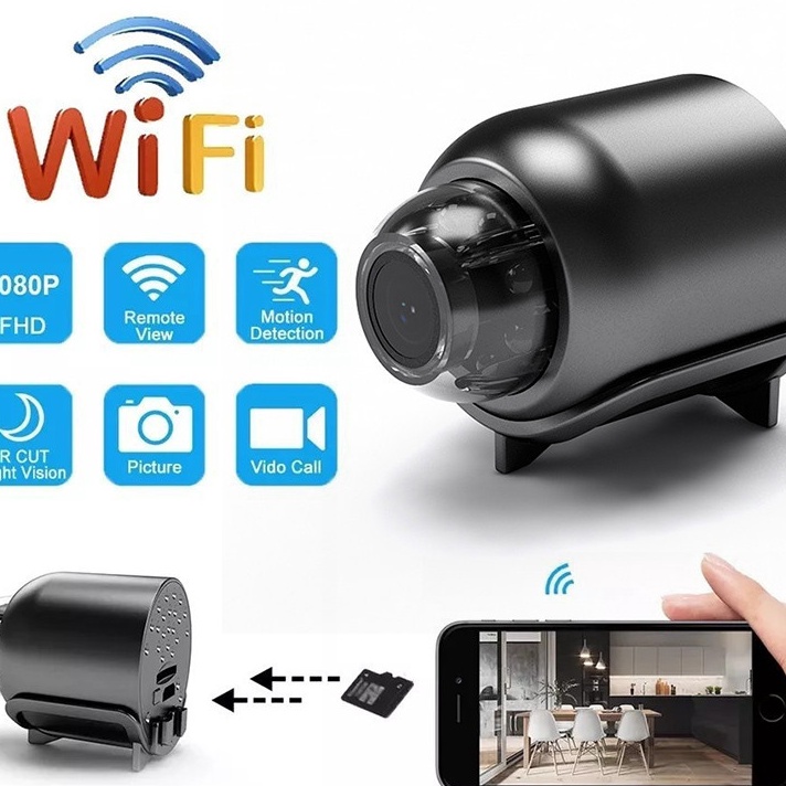 Kamera Keamanan WIFI Kamera Mini HD 18p CCTV Kamera Kecil Kamera Mini Kamera Keamanan Bluetooth Kame