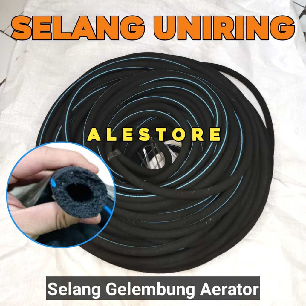 Selang Uniring aeration tube Selang gelembung aerator Kolam Koi Tambak perikanan