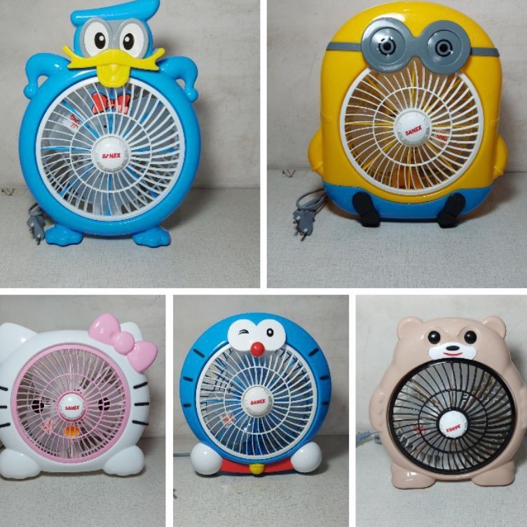 Produsen Resmi Kipas Angin Meja Desk Fan Sanex Karakter Kecil Lucu Bagus Murah Berkualitas Garansi R